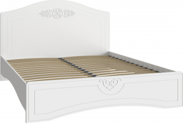 Кровать Ассоль АС-114К (2000x1800) белое дерево
