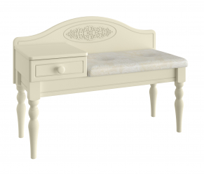 Банкетка Ассоль плюс АС-41 (ящик слева) ваниль