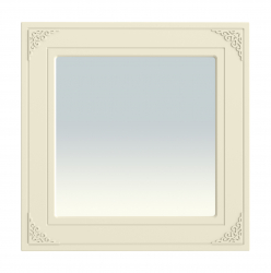 Зеркало Ассоль плюс АС-44 (800х800) ваниль