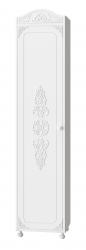 Шкаф Ассоль АС-53К (левый с короной) белое дерево