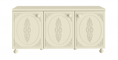 Тумба под ТВ Ассоль плюс АС-55 ваниль