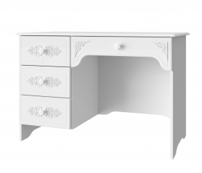 Стол письменный левый Ассоль АС-6 белое дерево