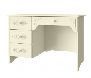 Стол письменный левый Ассоль плюс АС-6 ваниль