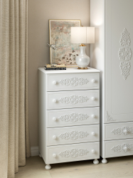 Комод Ассоль АС-62 белое дерево