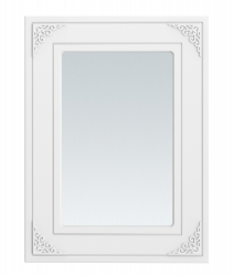 Зеркало Ассоль АС-74 (600х800) белое дерево