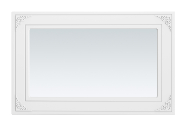 Зеркало Ассоль АС-75 (1100х700) белое дерево