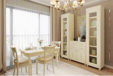 Гарнитур для гостиной Ассоль плюс АС-050 ваниль