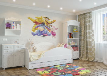 Гарнитур для детской Ассоль АС-030 белое дерево