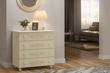 Комод Ассоль плюс АС-5 ваниль