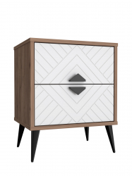 Тумба прикроватная Астрид АР-04 дуб крафт табачный/бланж