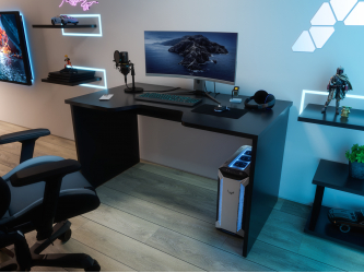 Геймерский стол С-240 черный/черный