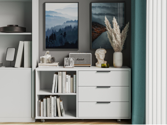 Тумба К-50 белый структурный/меренга