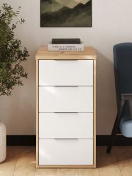 Тумба К-53 дуб крафт золотой/меренга