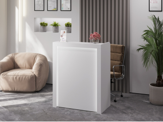 Тумба/ресепшн Р-01 белый структурный