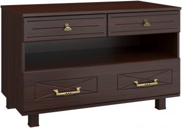 Тумба комбинированная Элизабет ЭМ-5 орех темный