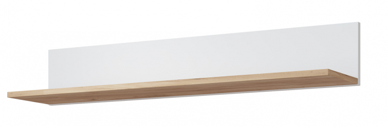 Полка Эмилия ЭЛ-10 дуб крафт золотой/меренга