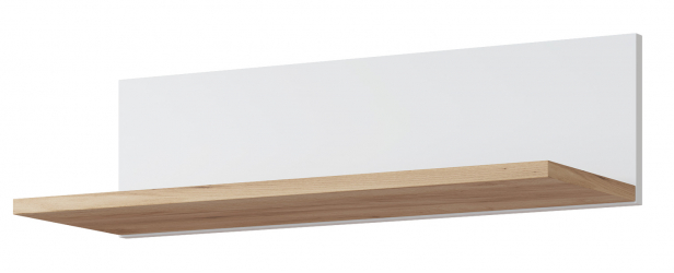 Полка Эмилия ЭЛ-8 дуб крафт золотой/меренга