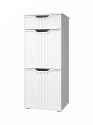 Тумба Эмилия ЭЛ-3 белый структурный/меренга