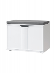 Тумба Эмилия ЭЛ-4К (с подушкой) белый структурный/меренга