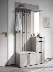 Комплект мебели для прихожей Эмилия ЭЛ-021 кашемир/шарли керамика