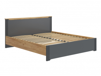 Кровать Эмилия ЭЛ-31 (180х200) дуб крафт золотой/графит