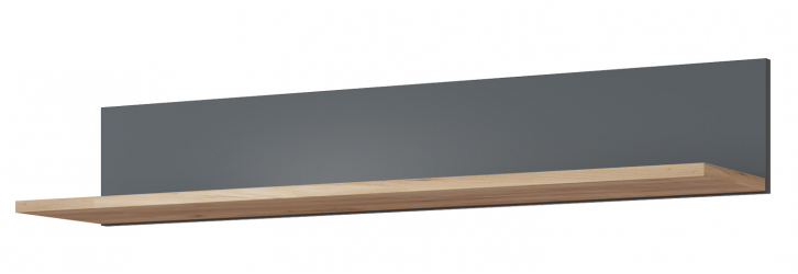 Полка Эмилия ЭЛ-10 дуб крафт золотой/графит