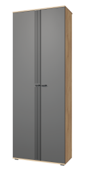 Шкаф для одежды Эмилия ЭЛ-13К глухой дуб крафт золотой/графит