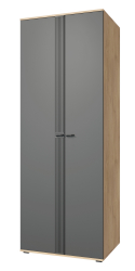 Шкаф для одежды Эмилия ЭЛ-16К глухой дуб крафт золотой/графит