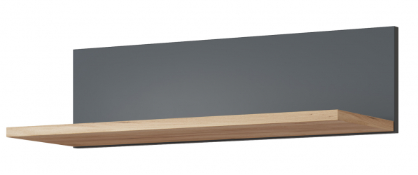 Полка Эмилия ЭЛ-8 дуб крафт золотой/графит