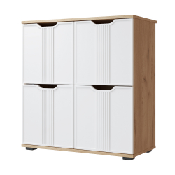 Тумба Эмилия ЭЛ-45 дуб крафт золотой/меренга