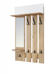 Вешалка Эмилия ЭЛ-49 дуб крафт золотой/меренга