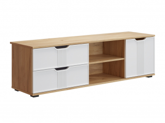 Тумба Эмилия ЭЛ-40 дуб крафт золотой/меренга