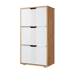 Тумба Эмилия ЭЛ-43 дуб крафт золотой/меренга