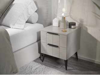 Тумба прикроватная Контемпо КТ-04 кашемир/шарли керамика