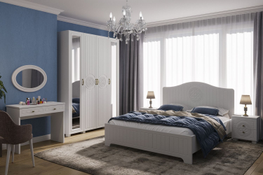 Гарнитур для спальни Монблан МБ-001 белое дерево