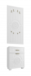 Комплект мебели для прихожей Монблан МБ-007 белое дерево