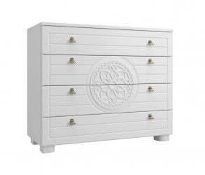 Комод «Монблан» МБ-37К белое дерево