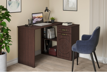 Стол угловой Монблан МБ-74К венге/орех шоколадный