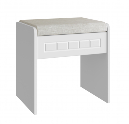 Банкетка Монблан МБ-90К белое дерево