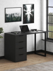 Стол С-400 черный шагрень/блэк