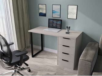 Стол С-400 (1200*550) глиняный серый/риолит