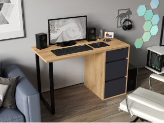 Стол С-401 дуб крафт золотой/графит