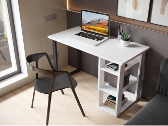 Стол С-601 (1200х600) белый структурный 