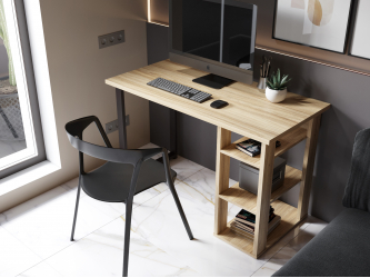 Стол С-601 (1200х600) блэквуд ячменный 