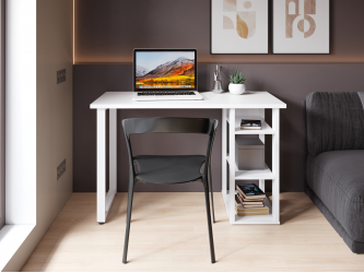 Стол С-611 (1200х600) белый структурный 