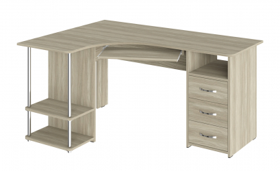 Стол компьютерный С-237 блэквуд сатиновый