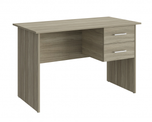 Комплект стол с тумбой  ОФ-112К+ОФ-21  блэквуд сатиновый