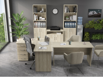 Комплект мебели для офиса ОФ-007 блэквуд сатиновый