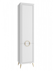 Шкаф-пенал Оливия ОЛ-11 правый белый бриллиант/бланж