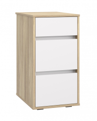 Тумба Оскар ОС-10 блэквуд ячменный/белый структурный